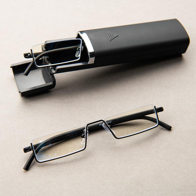 Очки для чтения с блокировкой синего света для мужчин, металлические, увеличительные, для пресбиопии, +1.25+1.75+2.25