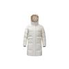 Solid Color Logo Long Sleeve Down Jacket Women Outerwear White 962247904-1