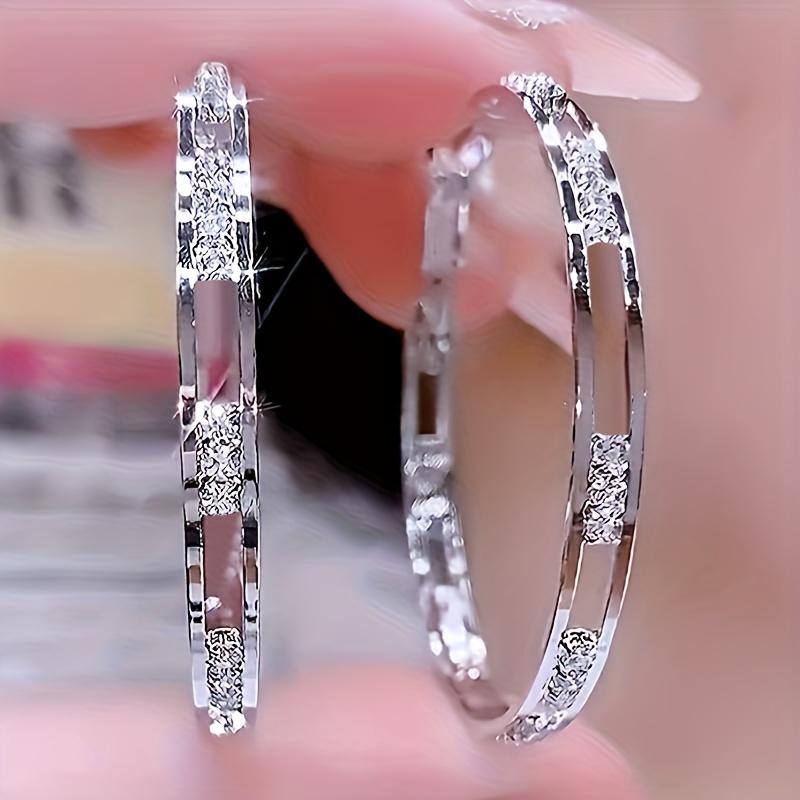 Модные серьги-кольца большого размера для девочек Цвет/Золотистый цвет Современный дизайн Заявление Женские серьги-кольца Ювелирные изделия Оптом