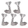 4/5/6 Strings Bass Accesory Tuning Peg Machine Heads Fish Tail Buttron - Silver, 2L3R