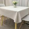Household Plastic Anti Slip Table Mat PVC Square Tablecloth Waterproof and Anti-Scald Printed Tablecloth Tea Table Table Cover,