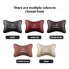 CRJ1 Car Leather Headrest Neck Pillow Waist Lumbar Support Cushion For Mercedes Benz AMG E S C A B Class GLE GLS CLA CLE GLC CLS GLA