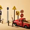 Traffic Light Toys for Kids Educational Simulation Signal Light Model Signal Light Toy Stop Light for Kids Hand-Built Scene