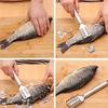 Stainless Steel Fast Cleaning Fish Peeler Scale Remover Seafood Crackers Fish Scaler Cleaner Planet Skin Brush Scraper Tools