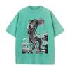 Anime BEASTARS Rouis Ibuki Graphic T Shirt Men Short Sleeve Clothing Casual Cotton Tshirt Vintage Washed Tshirt Harajuku Tops