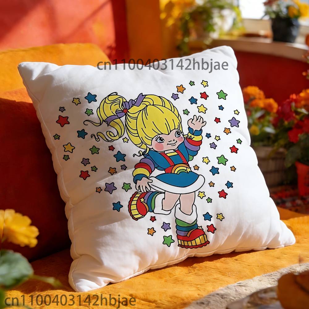 Чехол на декоративную подушку R-Rainbow B-Brite для 45x45см 55x55см 30x30см Квадратный Чехол на Подушку для Автомобиля Декор для Дома Спальни Подарок