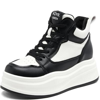 7 см коровья натуральная кожа женские модные толстые кроссовки весна мода осень платформа клиновидные мокасины высокие удобные туфли 34-40