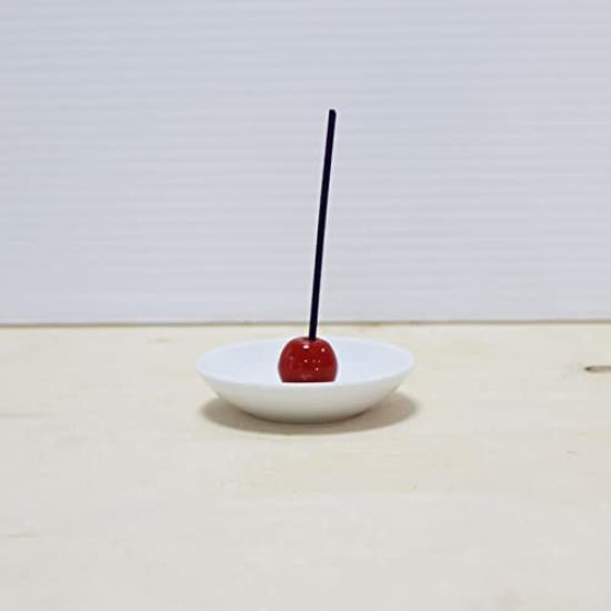 Милый мини-буддийский алтарный набор с подставкой для благовоний, леденцами и стеклянной курильницей для благовоний, идеально подходит для поминок или домашних питомцев (Цветение вишни)