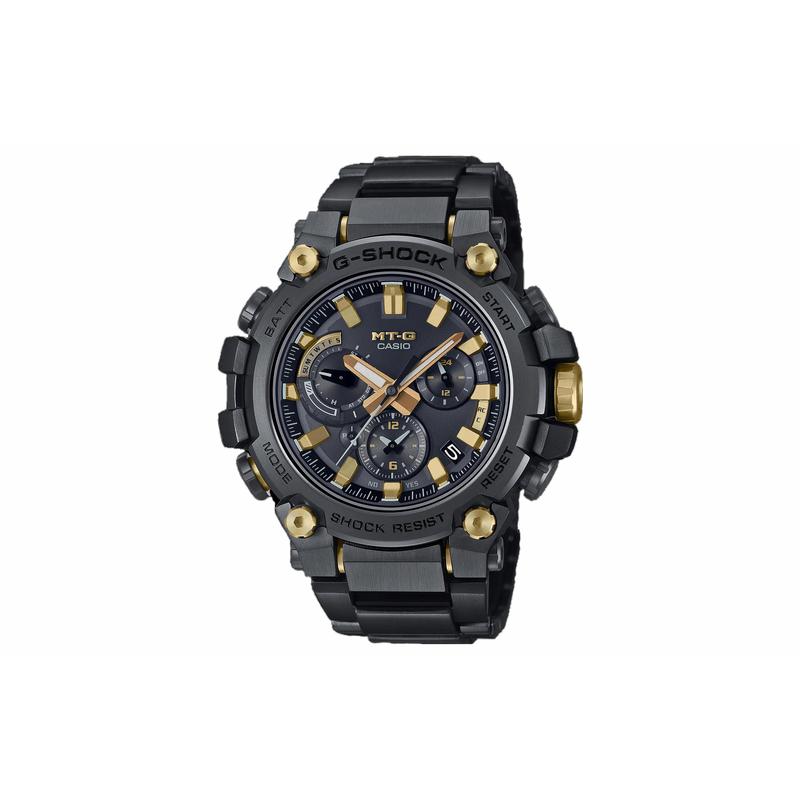 Casio Серия MT-G водонепроницаемость 200 метров солнечный кварцевый механизм композитный ремешок для часов японские и корейские часы мужские часы черный циферблат MTG-B3000BDE-1APR