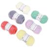 6 рулонов пряжи Scrubby Sparkle Pastel Glitter для вязания крючком кухонного полотенца, ручной вязки сумки для кукол с крокодилом