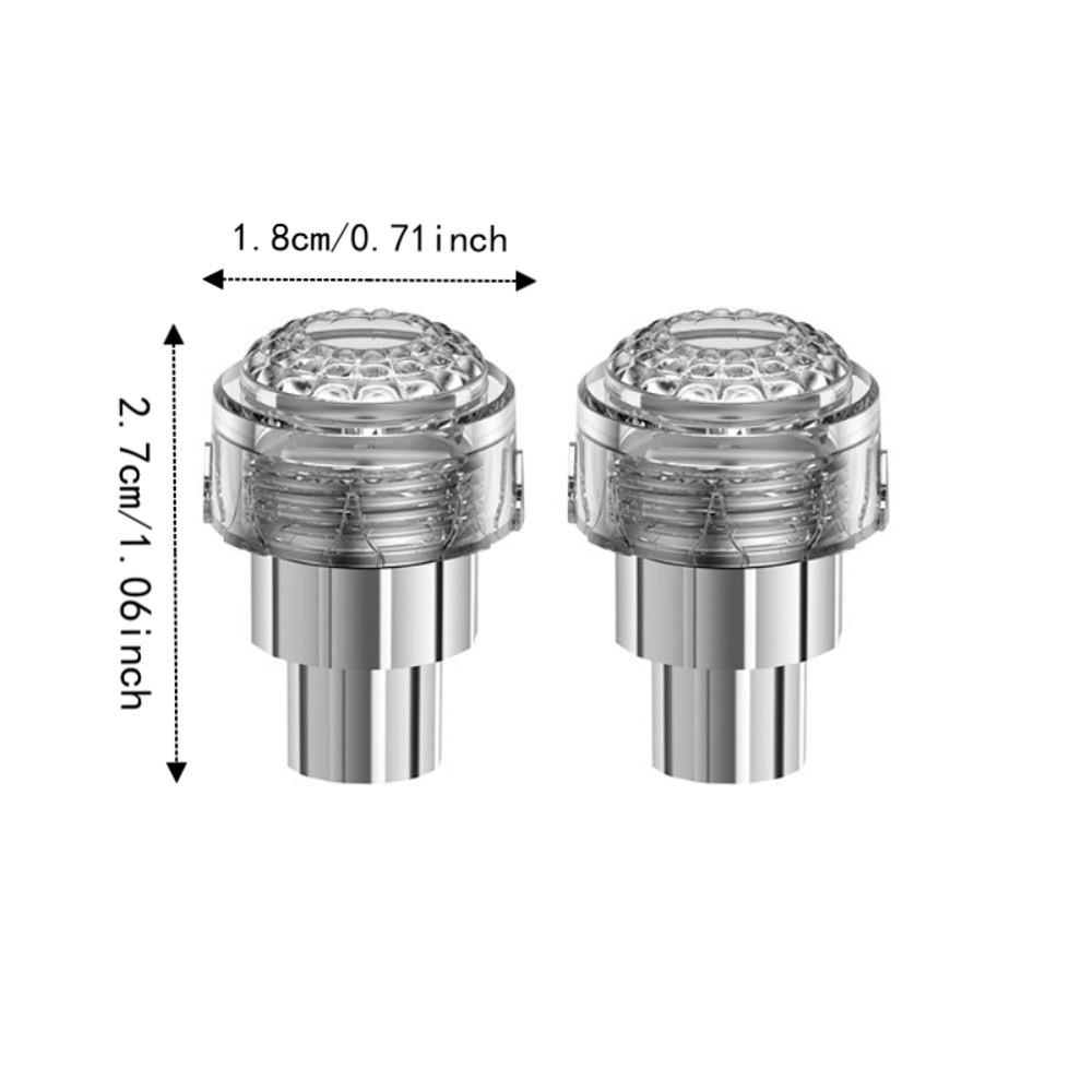 2Pcs Waterproof LED Neon Flash Lamp Motion Sensor Rim Strobe Warning Lamp Motorcycle Decorative