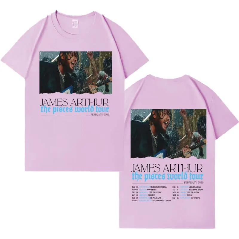 Singer James Arthur Fashion Pattern Casual Mens TShirt Loose TShirt Stylish High Quality Comfortable Short Sleeve Streetwear