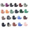 Aventurine Crystal Duck Figurines Miniature Stone Ducks Statues for Home Office Decoration and Collectors