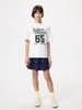 Uniqlo 483414 Хлопковая футболка с графическим принтом AIRism, с круглым вырезом, OFF WHITE, для детей, Япония