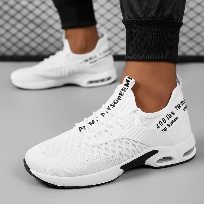 Men Shoes Comfortable Sneakers Lightweight Comfortable Running Shoes Outdoor Men Athletic Shoes Outdoor Man Slip-On Gym Sneakers