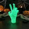 Готический Хоррор Настольный Декор 3D Печатный Светящийся в Темноте Мумия Рука Украшение, Жуткая Статуя с Повязкой, Флуоресцентная Древняя Гробница Реалистичный Зомби