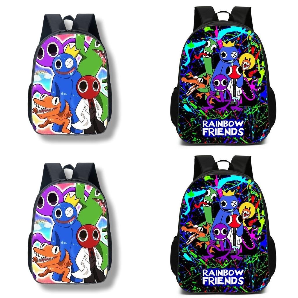 Красочный школьный рюкзак Roblox Rainbow Friends из дышащего нейлона