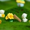 Sunflower Kitten Cute Cats Mini DIY Desktop Accessories Cartoon Small Animal Resin Crafts Succulent Bonsai Decoration 2025 New