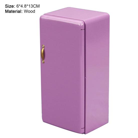 Красивые изысканные аксессуары 1/12 масштаб кукольный домик холодильник модель игрушка для игры мини