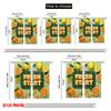 2pcs 2D Flat Printing Curtains Fresh Start Citrus Flowers Polyester Without Electricity Party Decorations Use for All Occasions