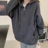 Women's Oversized Hoodies Full Zip Up Long Sleeve Sweatshirt with Pockets Casual Drawstring Jackets Fall Outwear