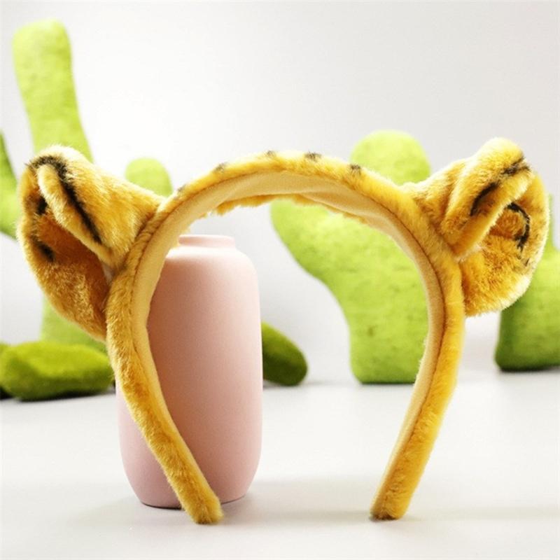 1/2/4Pcs Tigeres Costume Set Tigeres Ears Headband Tail Paw Gloves Kids Halloween Christmas Party Animal Cosplay Costume