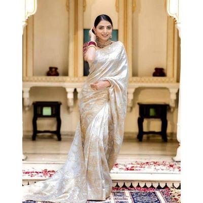 Последняя новая коллекция дизайнерских сари для женщин, ,Блузка (Необходимо сшить по размеру и посадке)