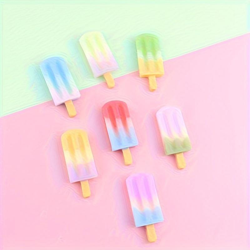 Набор из 8 магнитов на холодильник с милым мультяшным мороженым - Kawaii Kitchen & Office Decor, прочные магниты для белой доски, идеальный домашний декор
