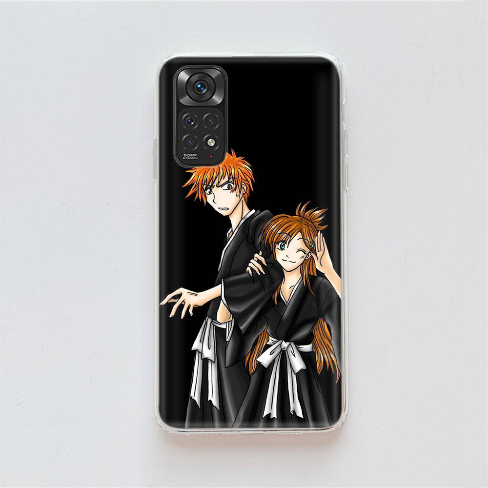 Чехол DT31 Bleach Anime для Samsung A04 A14 A23 A34 A54 M23 M33 M52 M53 Realme 10 9 C30S C35 C55 VIVO Y02S Y21 Y33S Y51 X80 Pro Прозрачный чехол
