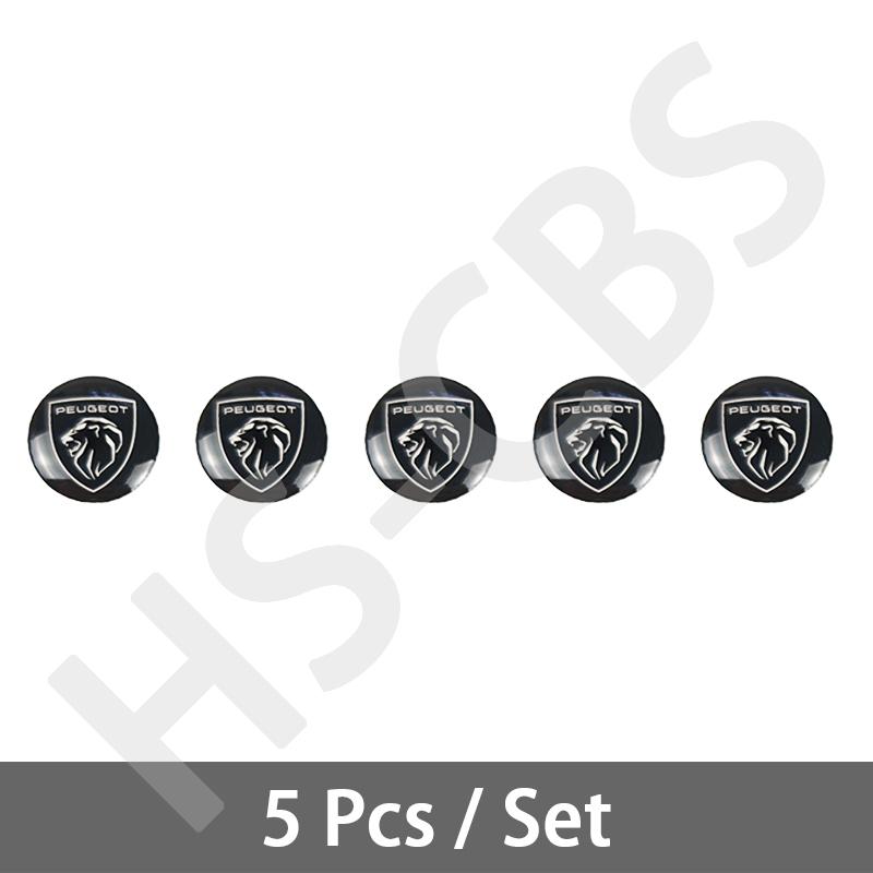 5/10/20Pcs 16mm 14mm Square Circle Car Remote Control Key Logo Stickers For Peugeot 206 307 308 207 3008 208 407 508 2008 5008