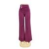 Spring and Autumn Fashion Solid Color Draped High Waist Casual Pants Women Long Pants Wide Leg Pants