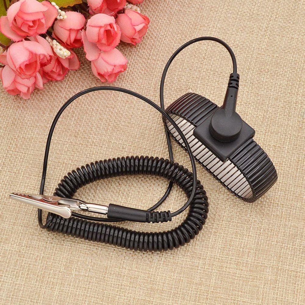 Electronic Metal Wrist Electricity Discharge Adjustable Wrist Strap ESD Anti Static Band