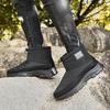 Fashion Waterproof Snow Boots for Men Winter Non-Slip Thicken Plush Ankle Boots Male New 2025 Outdoor Keep Warm Cotton Padded Shoes Man