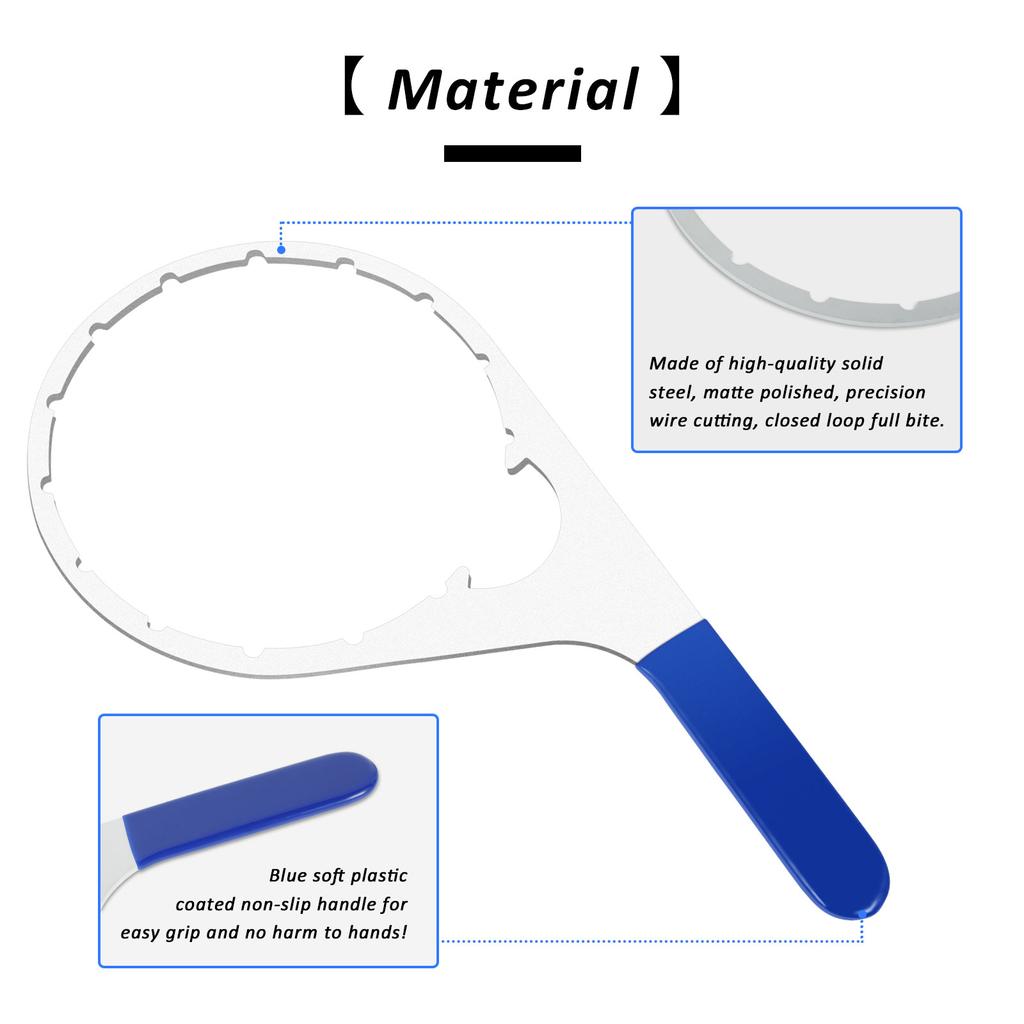 6-дюймовый ключ для топливного фильтра, металлический ключ для топливного фильтра, инструмент для ремонта двигателей Cummins для дизельных двигателей грузовиков Detroit