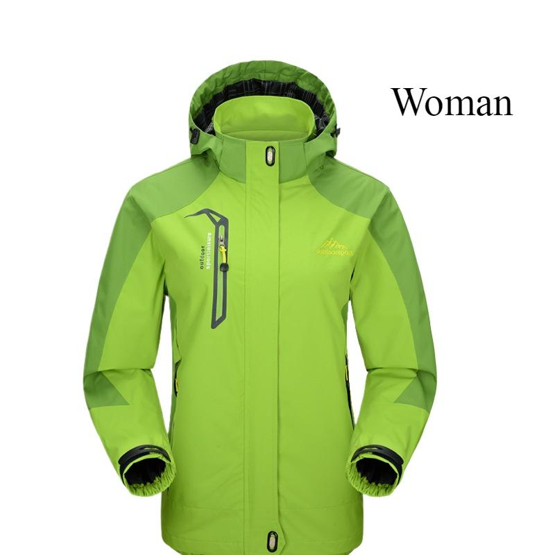 Уличная куртка-хардшелл для пар Однослойная спортивная одежда для мужчин и женщин Тонкая ветрозащитная и водонепроницаемая Демисезонная длинная куртка