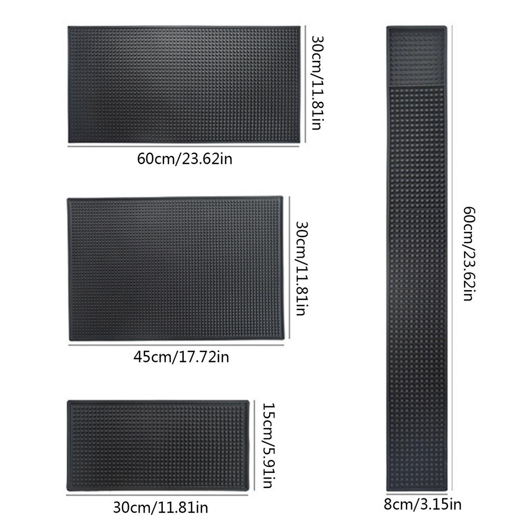 Барный коврик резиновый кофейный барный коврик противоскользящий ПВХ коврик для чашки водонепроницаемый термостойкий сливной коврик для бара кафе бариста коктейль бармен
