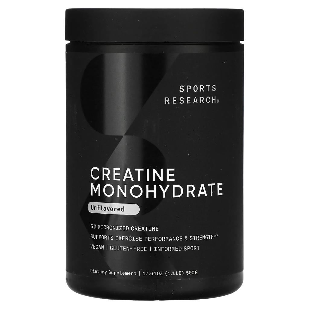 Creatine Monohydrate, Unflavored, 500G (1.1Lb)