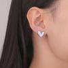 Xiaomi Skyrim White Enamel Heart Stud Earring Women Stainless Steel Minimalist Earrings 2026 Trend Jewelry Valentine's Day Gift