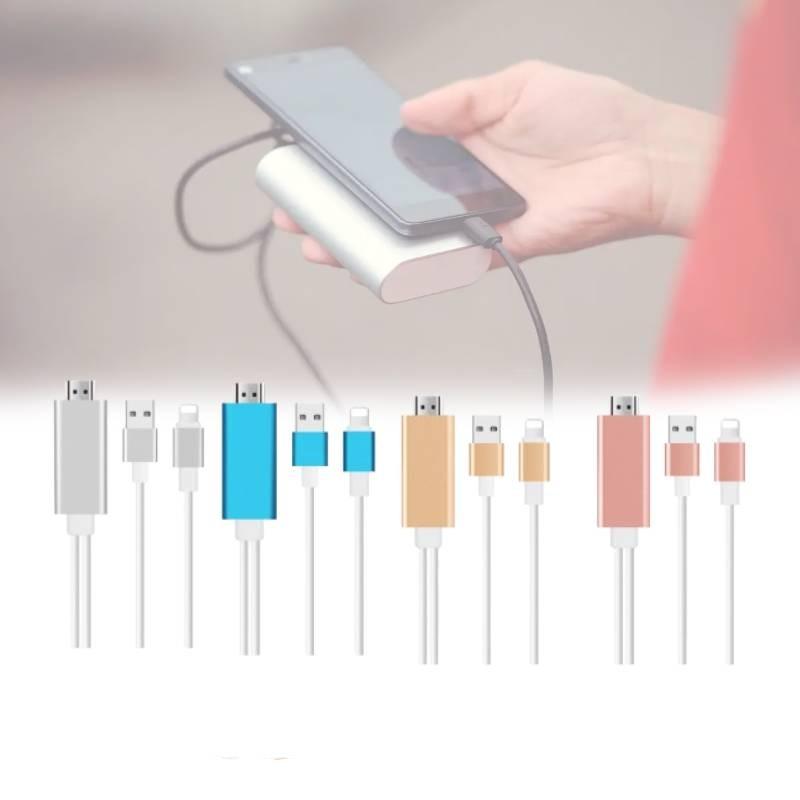 Lightning Adapter Hdmi Cable Mobile Phone 18m Copper Conductor Data Line