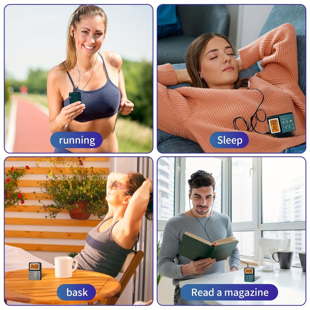 Портативное радио для наушников - Персональные радиоприемники с многофункциональным FM/AM/MP3, интерфейсом TYPE-C