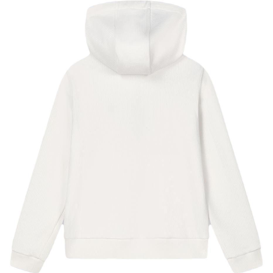 Fila Официальная новая зимняя вязаная куртка с капюшоном 2023 года, модный простой базовый повседневный топ, женские топы, цвет парного белого F11W341506F-IV