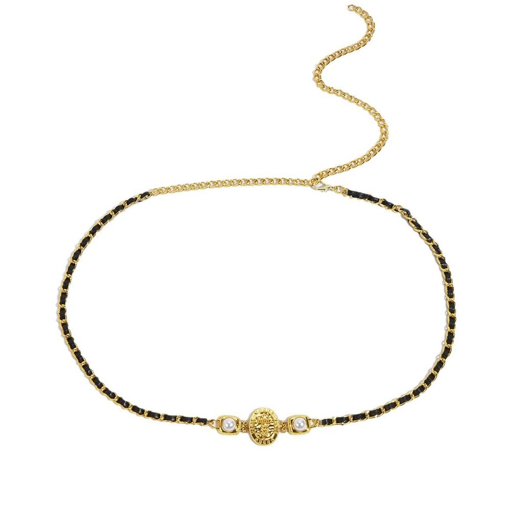 Xiaoxiangfeng Metal Waist Chain Women'S Tide With Skirt Decorative Suit Thin Belt Chain Waist Seal