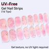 16Tips Non-toxic Gel Nail Strips Full Cover Shining Cherry Design Baking-Free DIY Self-Adhesive Manicure Decoration Nail Art