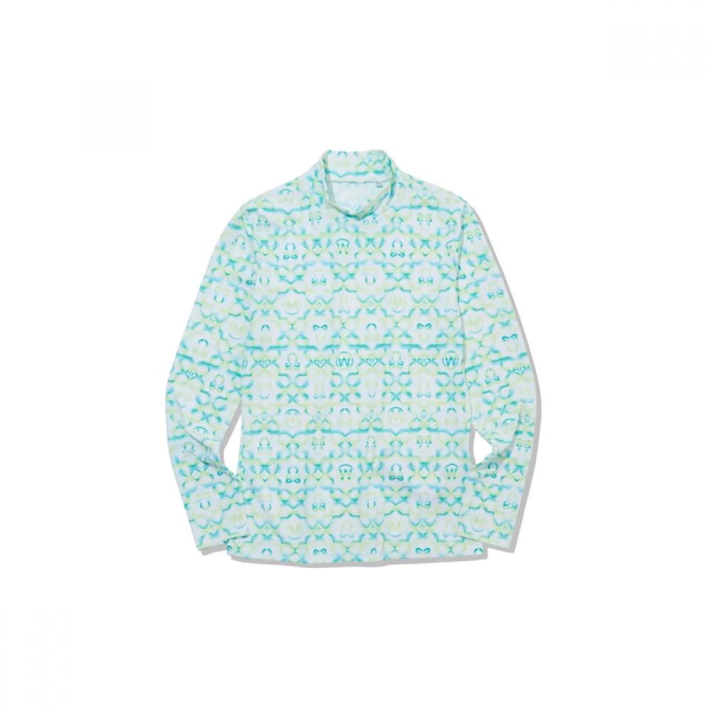 Mark Lona W Gn Season PaTTern Ls Highneck T shirT Ls2iu78f