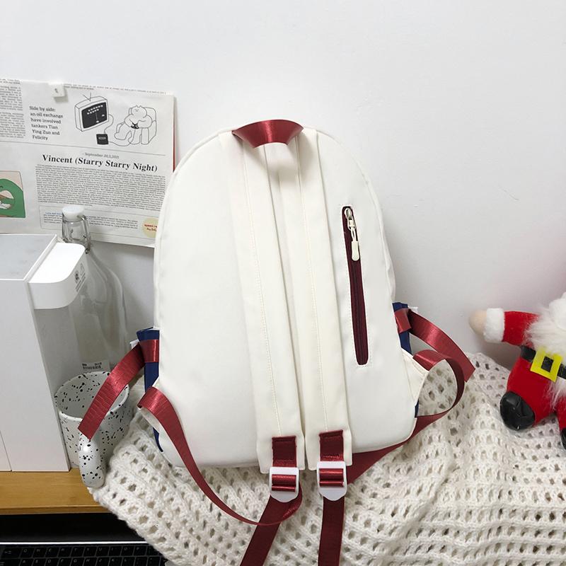 Большая вместимость, легкий школьный рюкзак для средней школы, женский, контрастный цвет