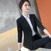 Однотонный профессиональный костюм, женский весенне-осенний темпераментный формальный комбинезон, куртка + брюки
