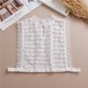 Fashion Hollow Lace Fake Collar Half  Shirt Blouse Collar Detachable Faux Collar White Removable Collar Decorative Neck Top