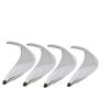 4pcs Chrome Car Wheel Eyebrow Arch Protector Trim Lips Fender Flares Universal