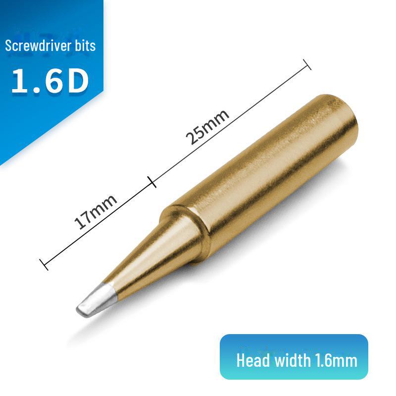 Универсальное паяльное жало Karendo 936 — внутренний нагрев золотого цвета, совместимо с серией 900, заостренное, в форме ножа, в форме подковы.