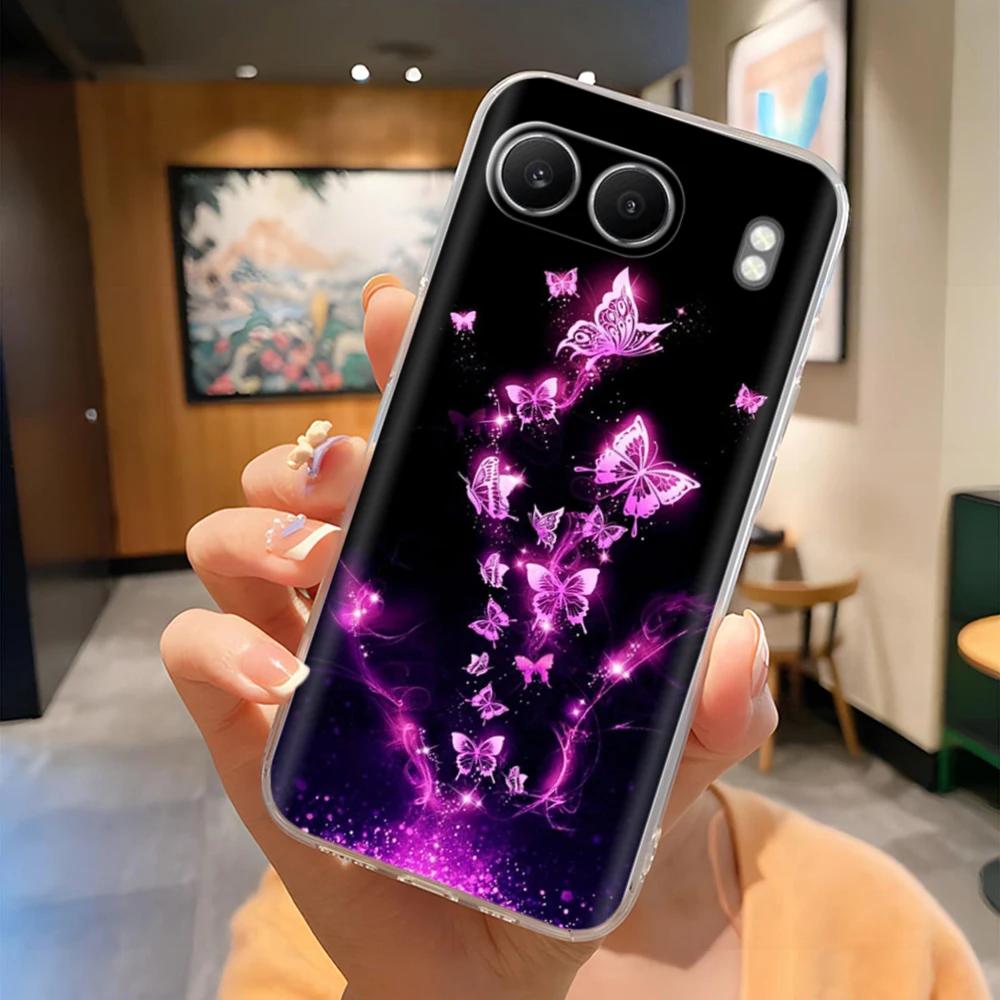Чехол для OnePlus Nord 4 5G Цветок Мягкий Силикон Защита Объектива Камеры Задняя Крышка Для OnePlus Nord 4 Nord4 5G Чехол Чехлы для Телефона